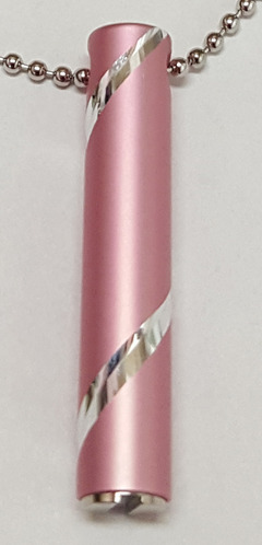 아로마목걸이(줄무늬,핑크)